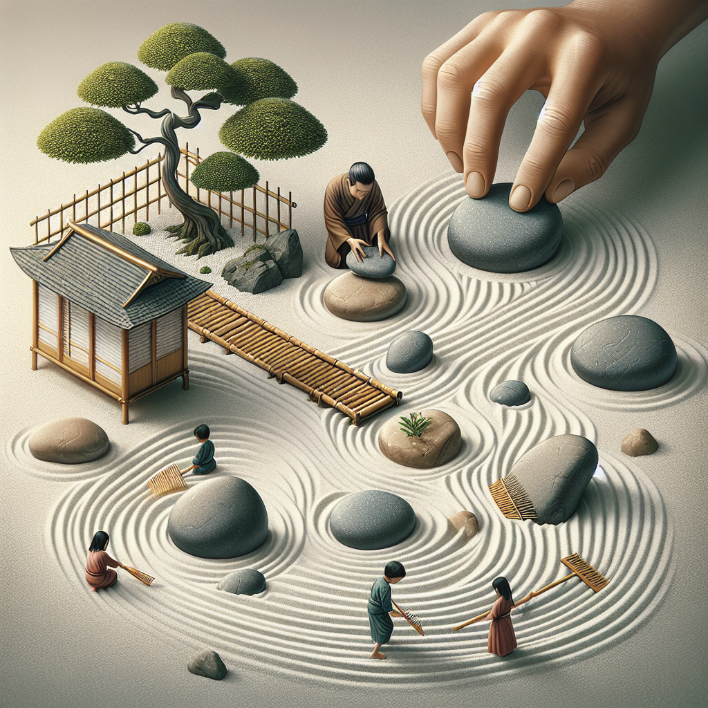 Jardin Zen Icnbuys Complet Avec Accessoires Et Outils - Kit DIY Pierre