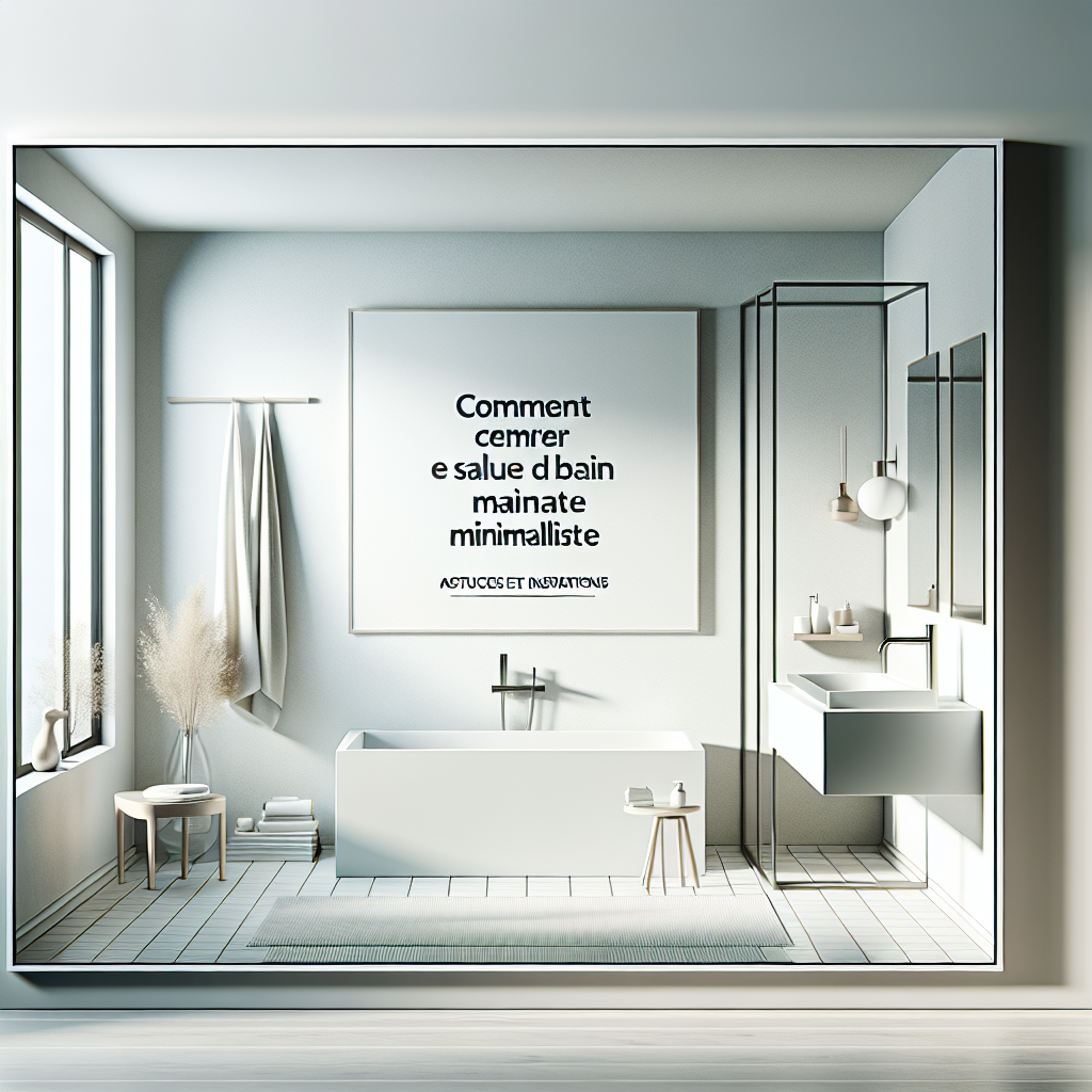 Comment créer une salle de bain minimaliste astuces et inspirations — free download